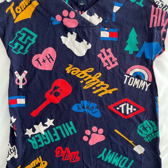 Tommy Hilfiger Other - Tommy Hilfiger Toddler Dress / Long Top Size 3 – Navy Logo Print